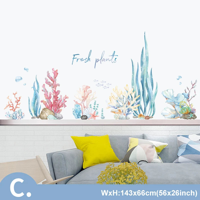 Cartoon Dreamland Wall Stickers – Waterproof Whale Nursery Decals