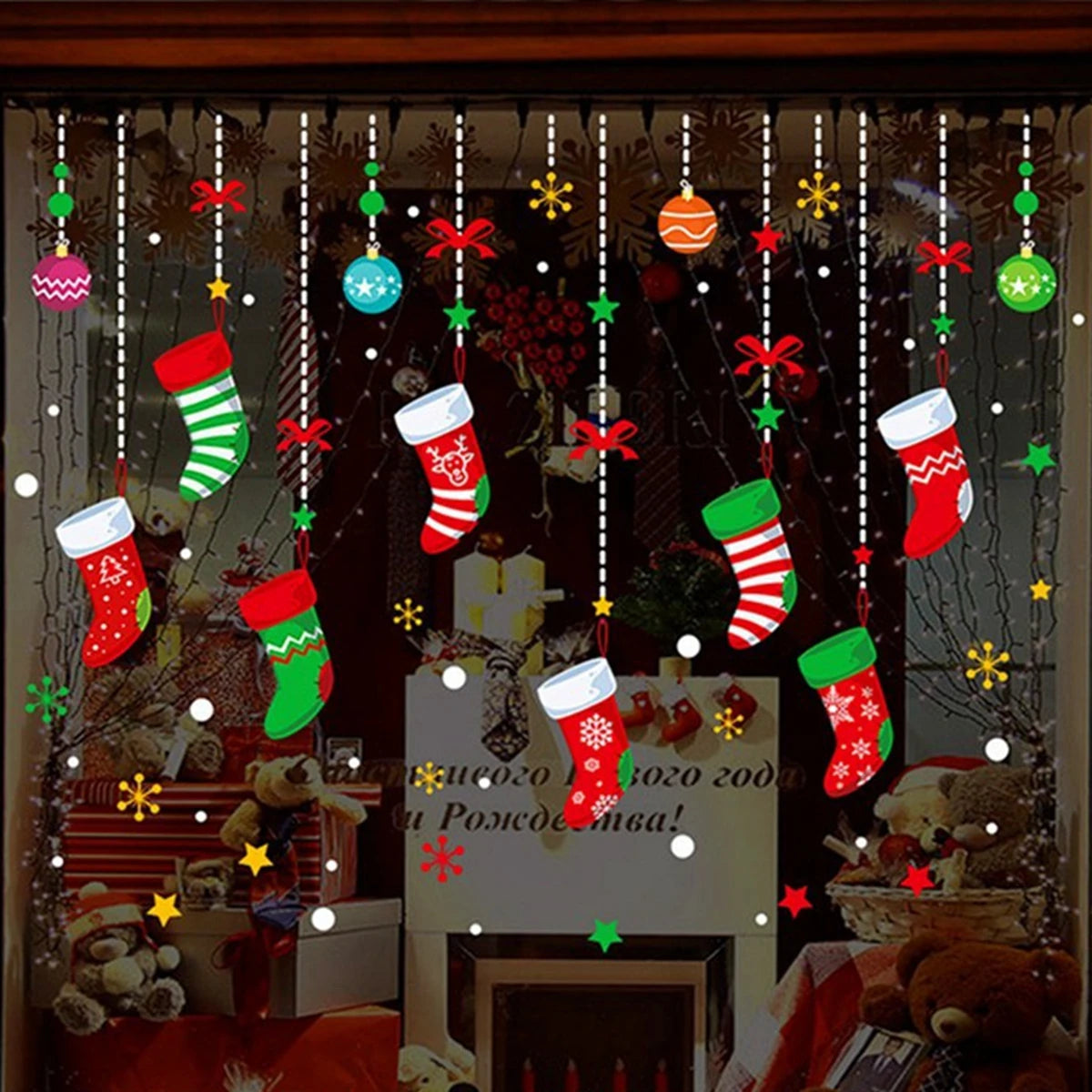 Christmas Window Stickers – Merry Christmas Wall & Home Décor