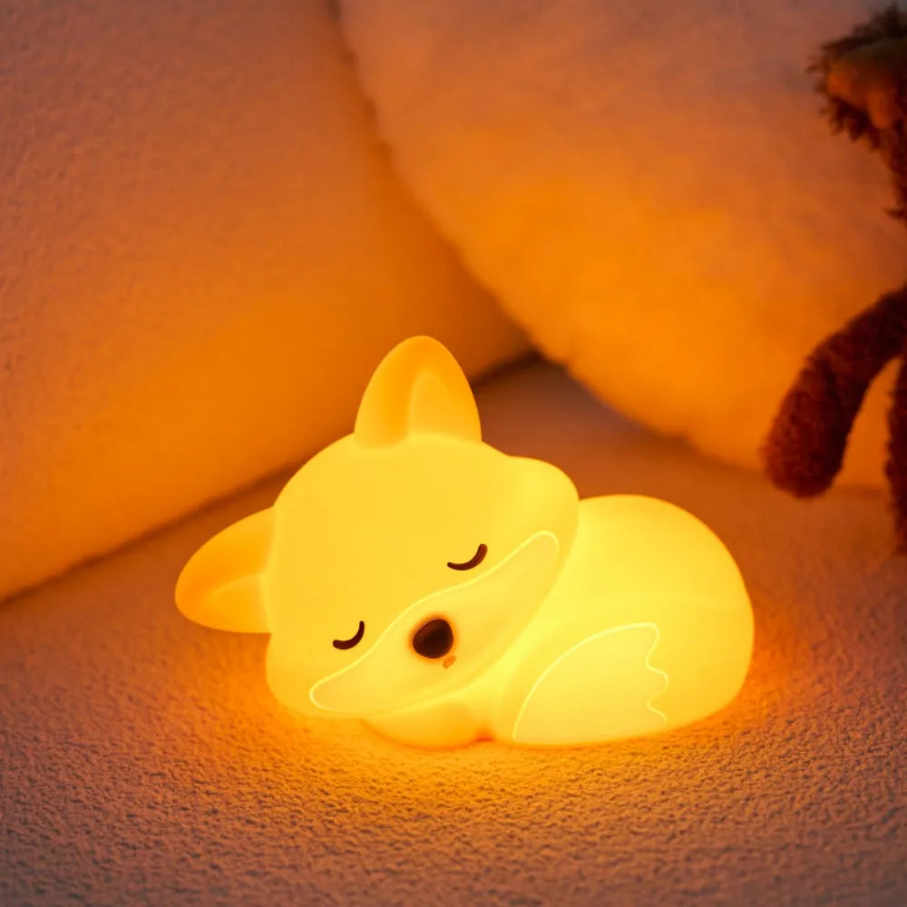 Animal Silicone Night Light with Touch Sensor and Timer