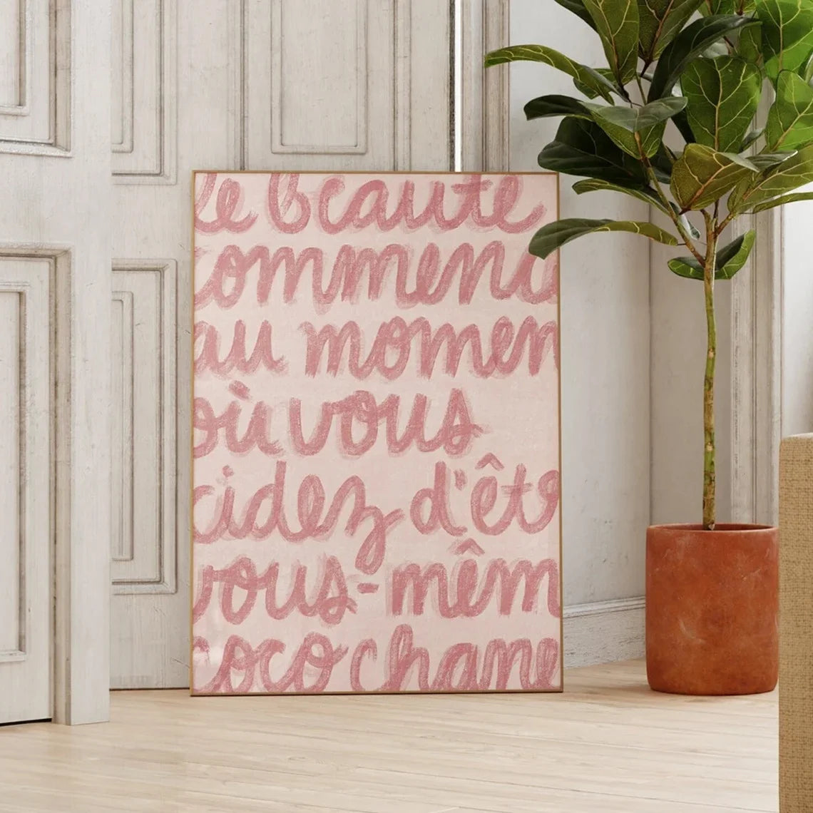 Modern Text Print Canvas Poster Wall Decoration