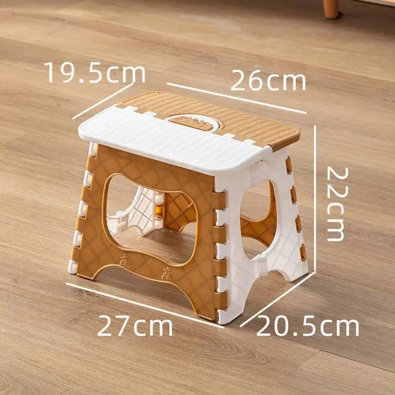 Thickened Plastic Folding Stool for Indoor and Outdoor Use