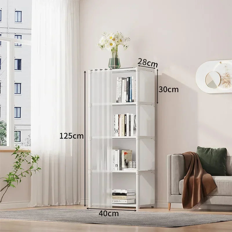 6/5-Layer Dustproof Wardrobe – High Capacity Storage Cabinet