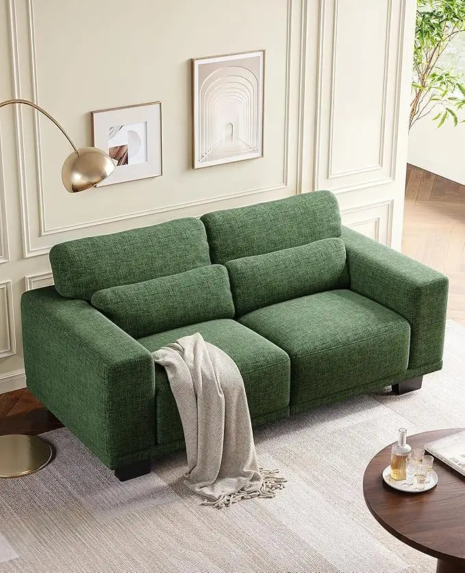 89" 3-Seater Sofa – Modern Deep Seat Couch with Wide Armrests