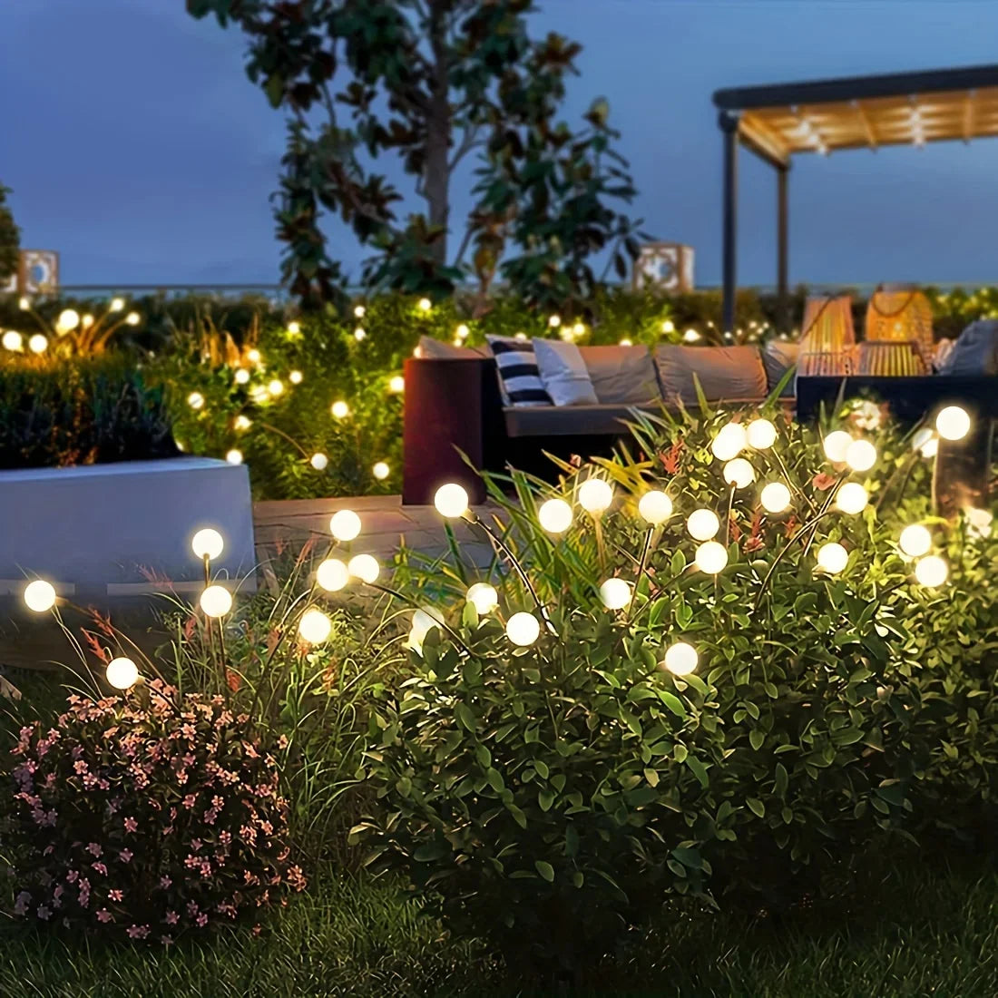 Solar Firework LED Garden Lights for Outdoor Decoration