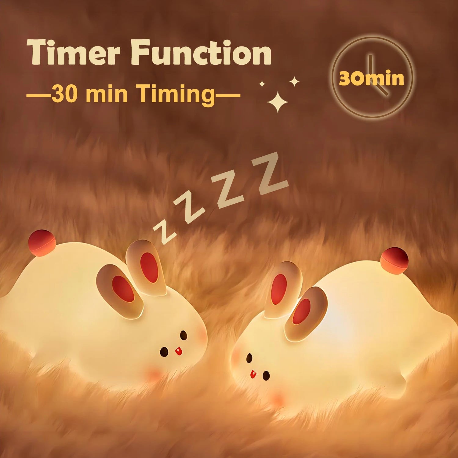 Animal Silicone Night Light with Touch Sensor and Timer