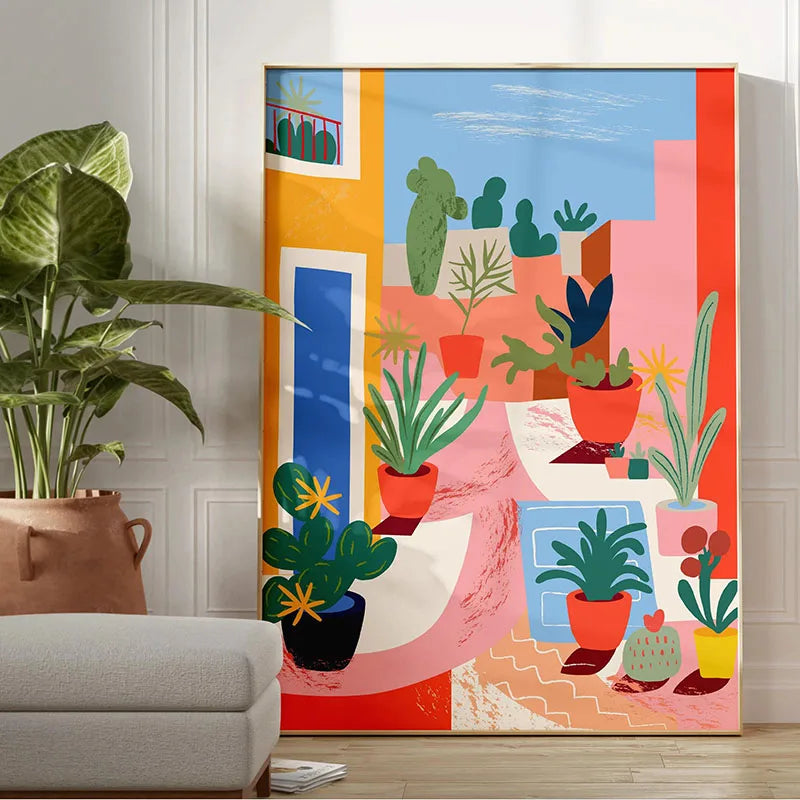 Green Botanical Leaves Canvas – Nature Wall Art Home Decor