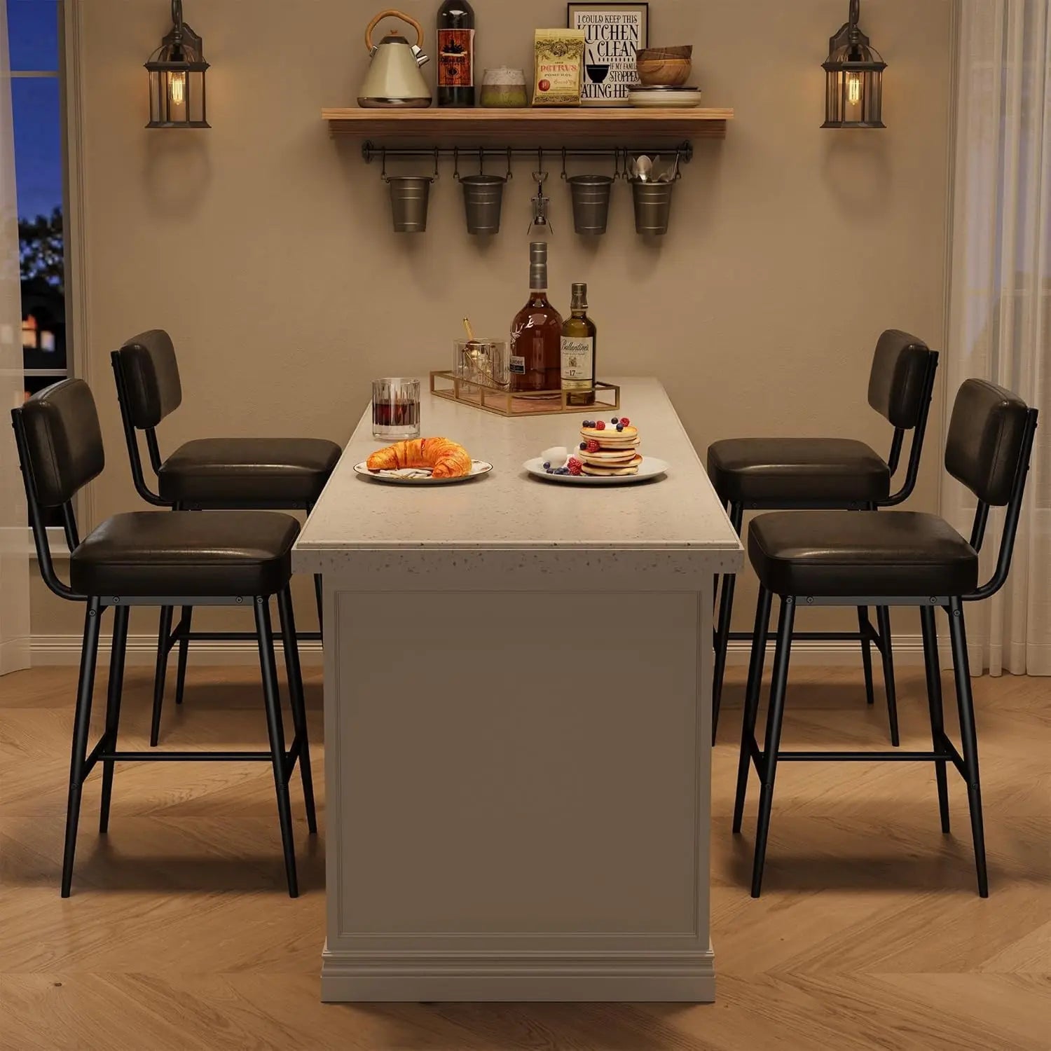 Overall Outdoor Wicker Bar Stool Sets