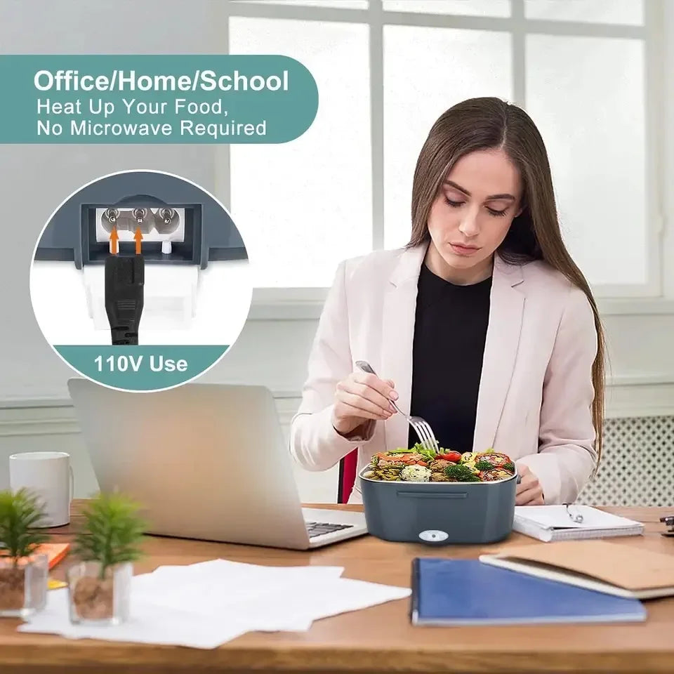 1.5L Electric Lunch Box Food Warmer for Car and Home