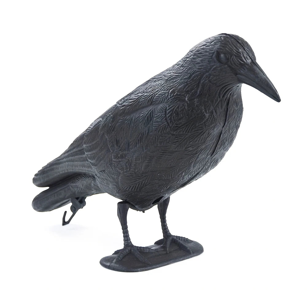 Realistic Decorative Crow – Satin Plastic Garden Yard Ornament