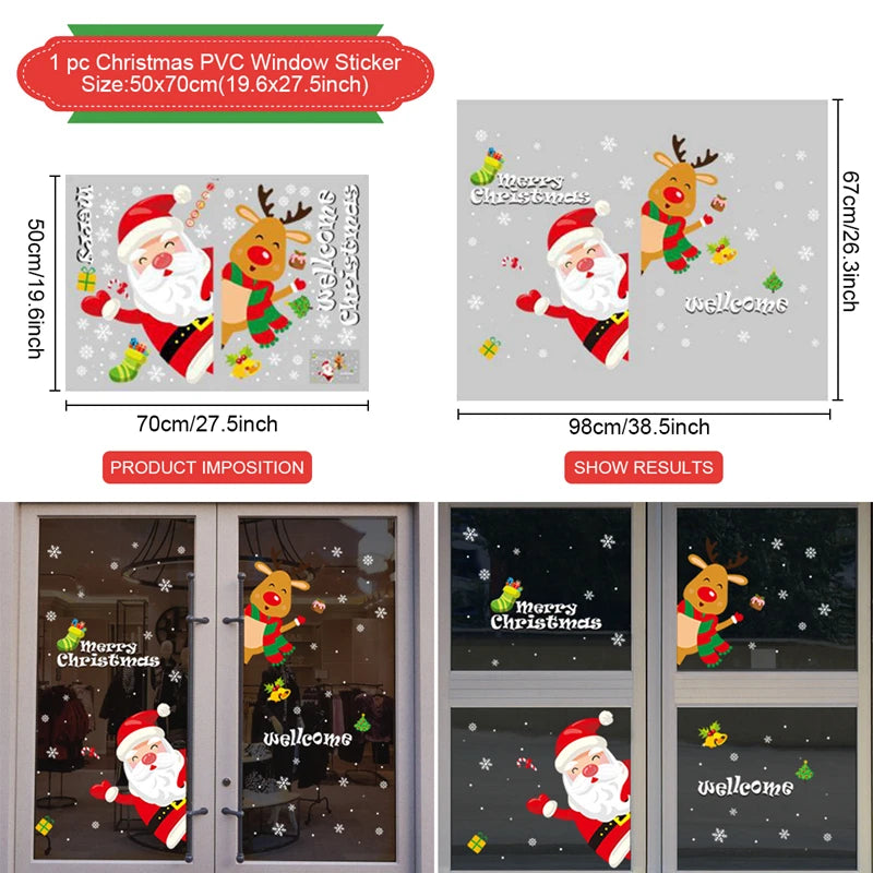 Christmas Window Stickers – Merry Christmas Wall & Home Décor