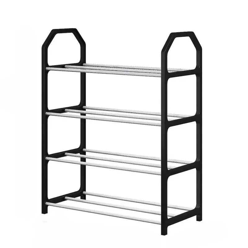 4-Tier Wooden Shoe Rack – Home & Dormitory Storage Cabinet