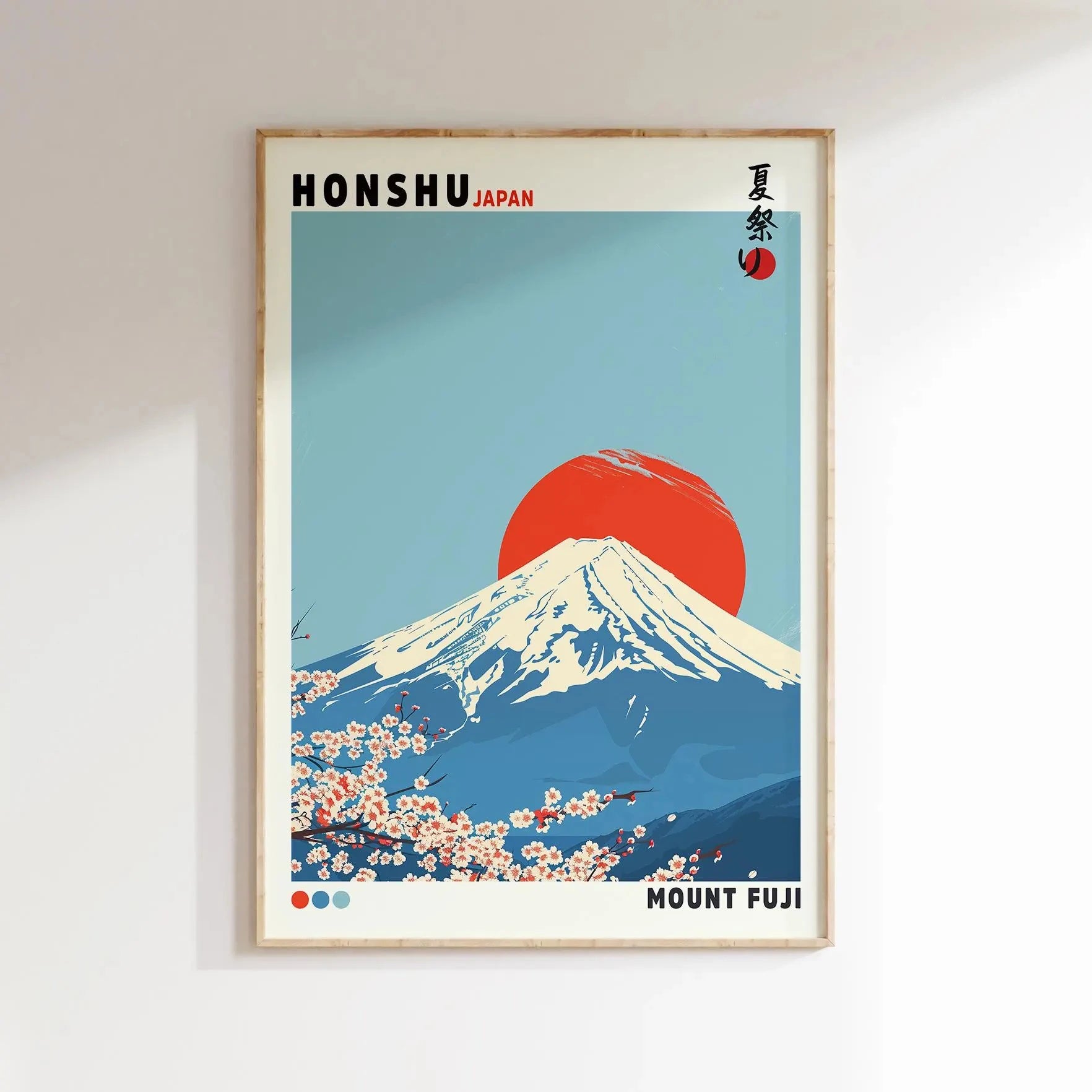 Mount Fuji Wave Canvas Print Japanese Wall Art