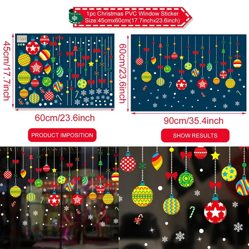 Christmas Window Stickers – Merry Christmas Wall & Home Décor