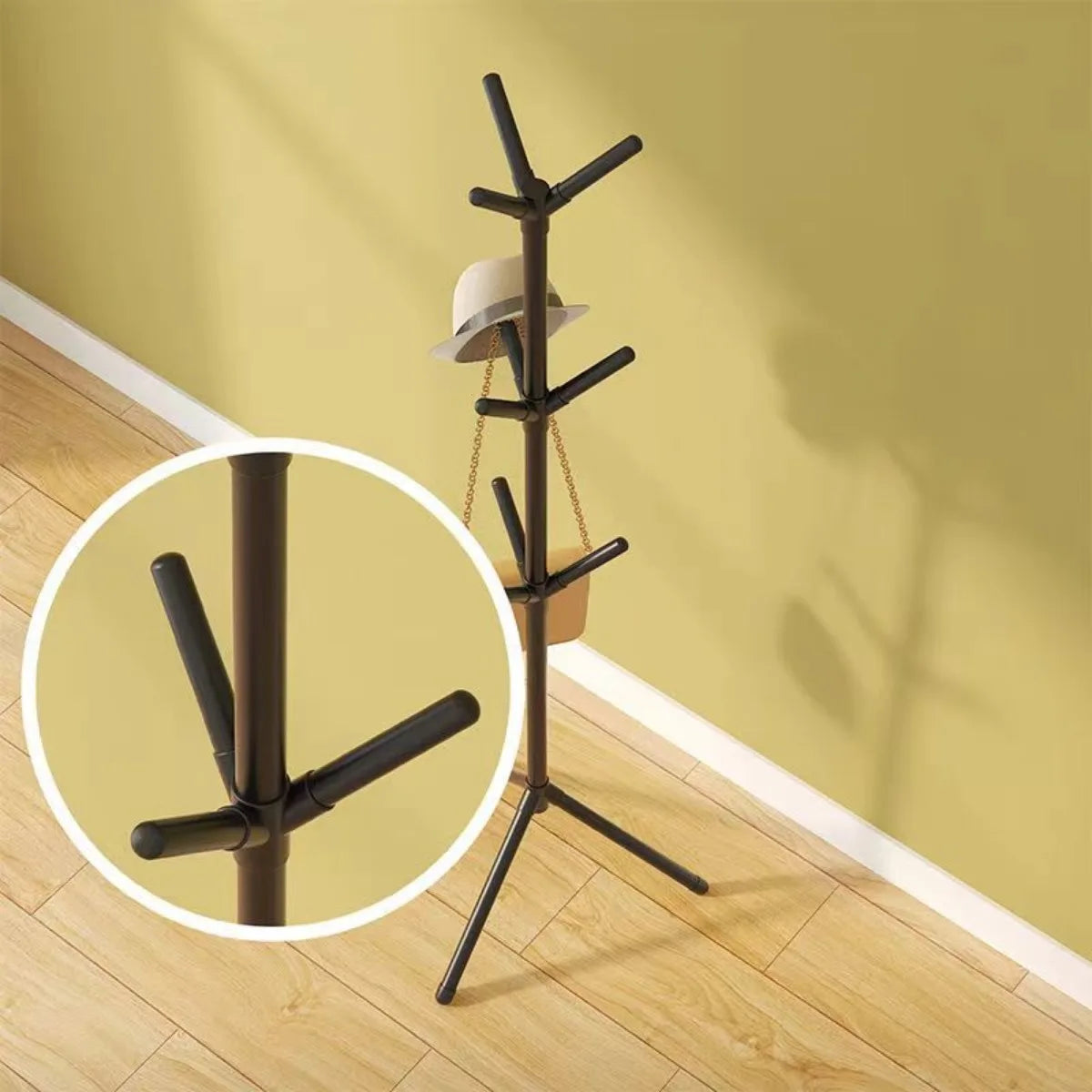 Tree Branch Floor Standing Coat and Hat Rack