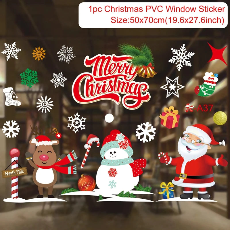 Christmas Window Stickers – Merry Christmas Wall & Home Décor