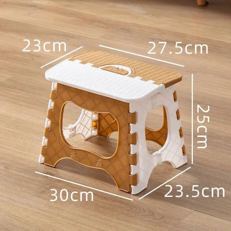 Thickened Plastic Folding Stool for Indoor and Outdoor Use