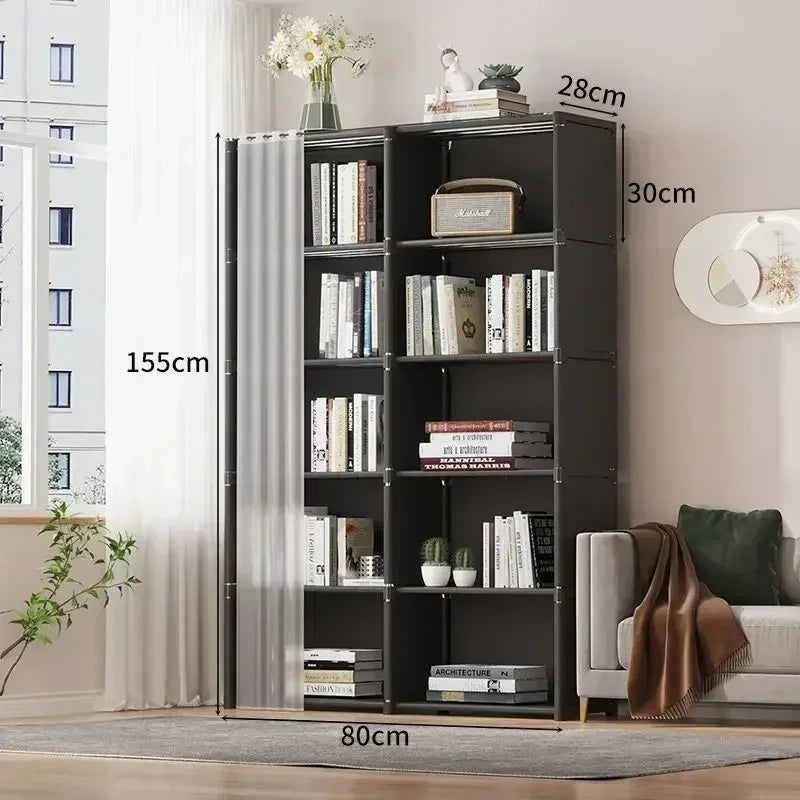 6/5-Layer Dustproof Wardrobe – High Capacity Storage Cabinet
