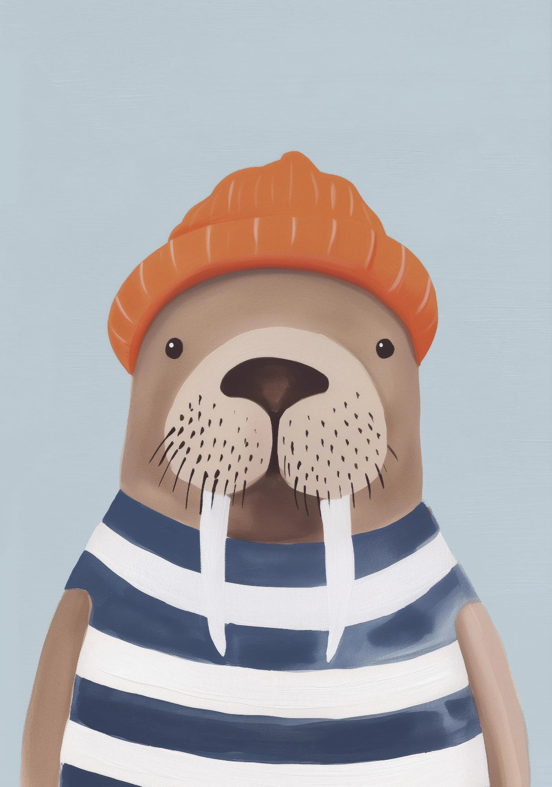 Jungle Animal Canvas Wall Art – Giraffe, Tiger & Elephant Nursery Decor