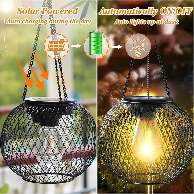 Ortiny Solar Lantern – Waterproof Outdoor Hanging Decorative Light