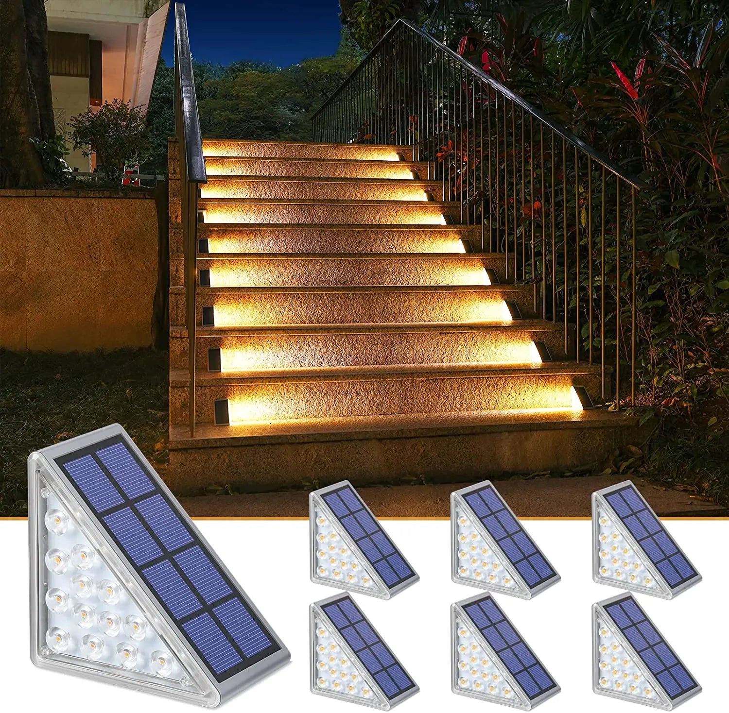 IP67 Waterproof LED Solar Step Light for Outdoor Use