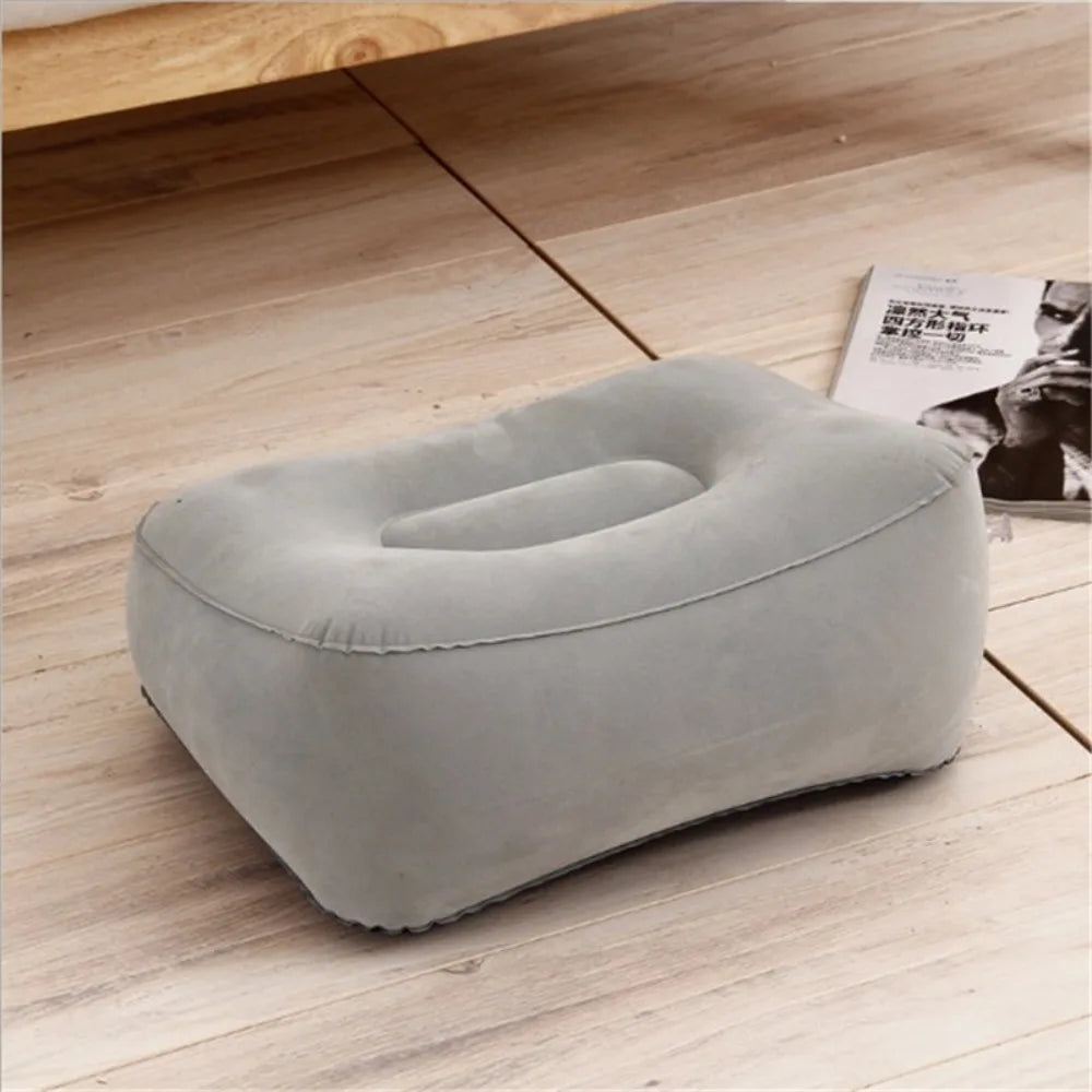 Inflatable Soft Footrest Pillow for Travel and Home