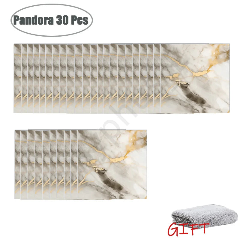 PVC Marble Wall & Floor Stickers – Self-Adhesive Waterproof Tiles