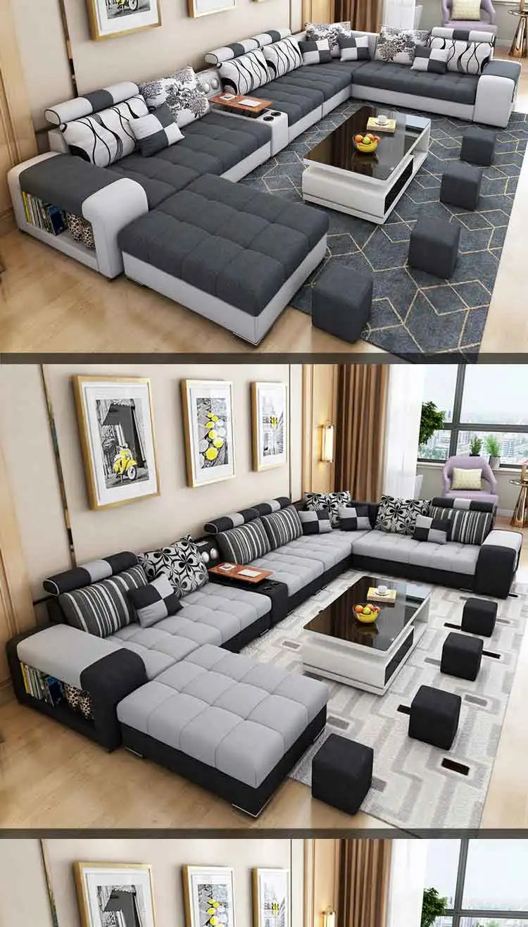 Top Picks for Modern U-Shape Sectional Sofas With USB & Storage