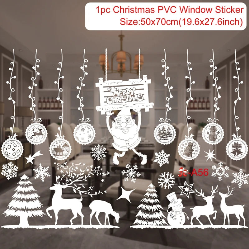 Christmas Window Stickers – Merry Christmas Wall & Home Décor