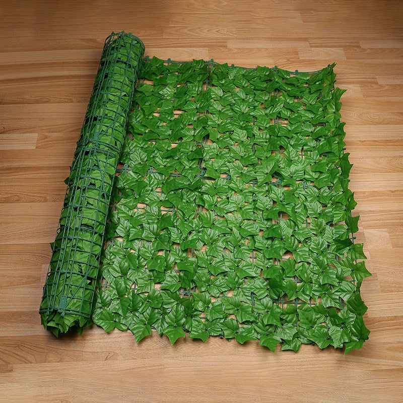Artificial Green Leaf Privacy Fence Panel for Outdoor Use