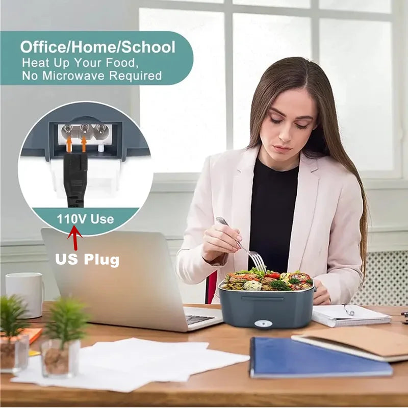 1.5L Electric Lunch Box Food Warmer for Car and Home