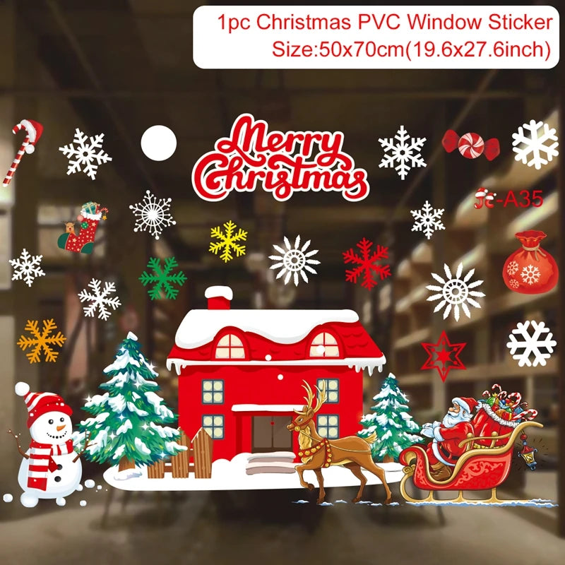 Christmas Window Stickers – Merry Christmas Wall & Home Décor