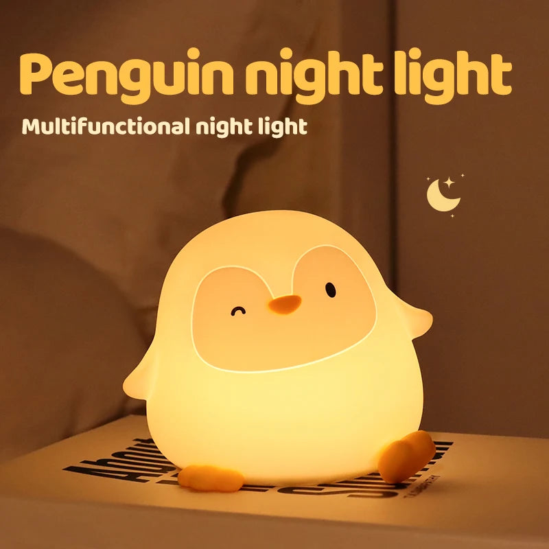 Animal Silicone Night Light with Touch Sensor and Timer