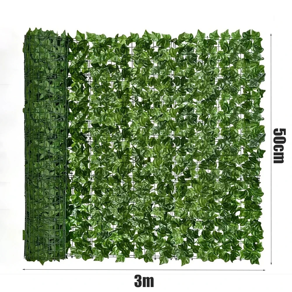 Artificial Green Leaf Privacy Fence Panel for Outdoor Use