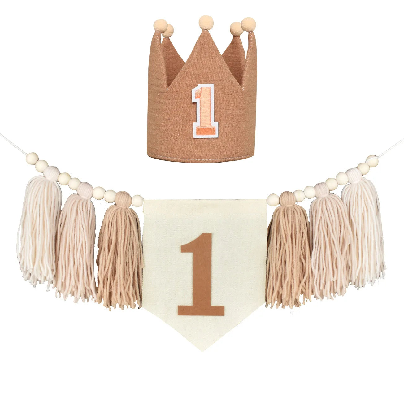 Boho 1st Birthday High Chair Banner Party Decoration