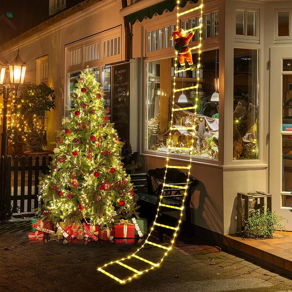 3M Santa Claus Climbing Ladder – Outdoor Christmas Decoration