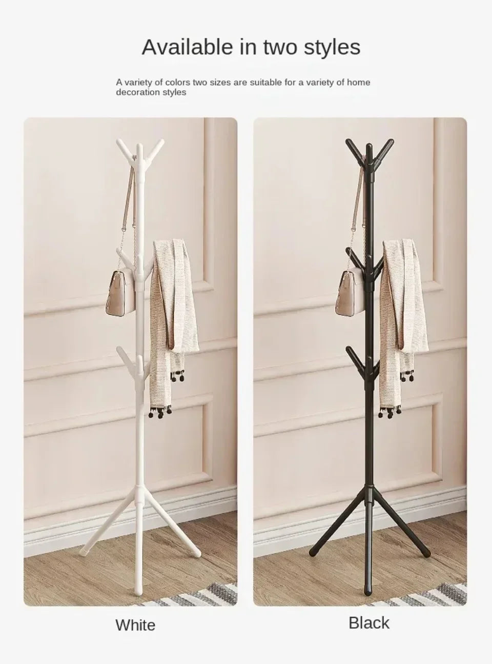Tree Branch Floor Standing Coat and Hat Rack
