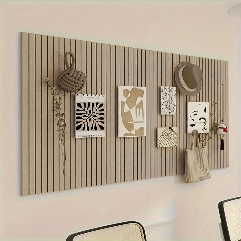 Large Bohemian Felt Wall Tiles – Round Cork Bulletin Boards