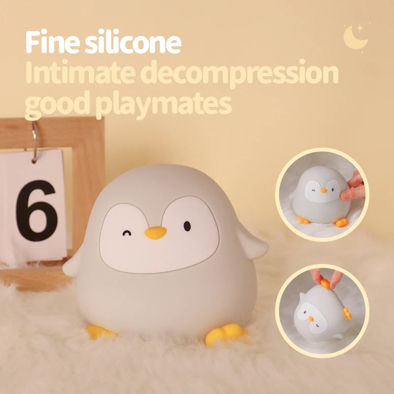 Animal Silicone Night Light with Touch Sensor and Timer