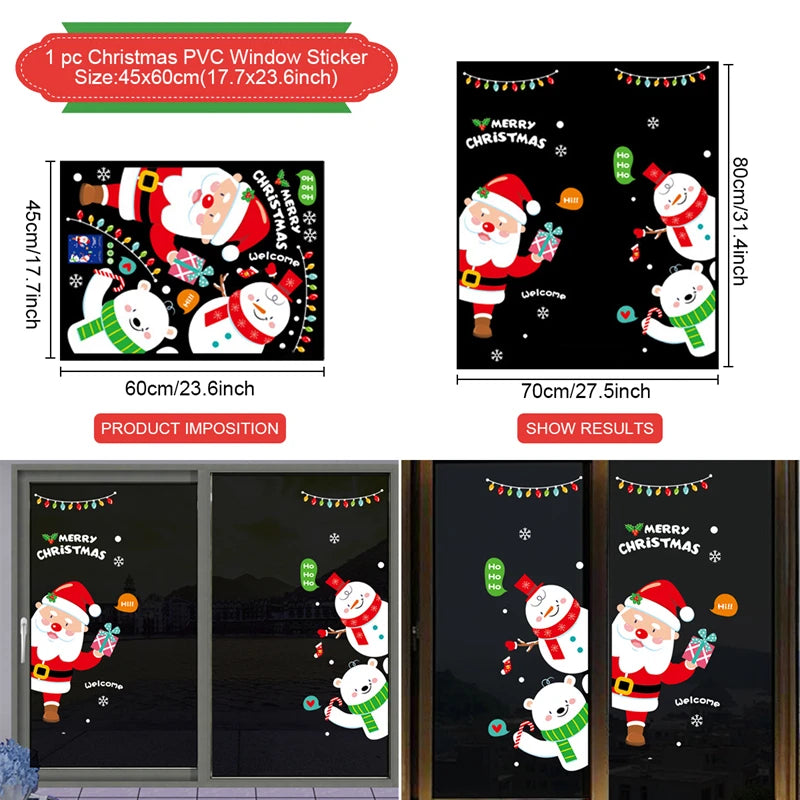 Christmas Window Stickers – Merry Christmas Wall & Home Décor