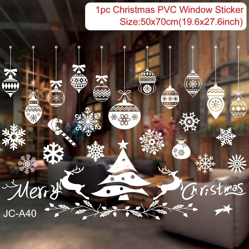 Christmas Window Stickers – Merry Christmas Wall & Home Décor