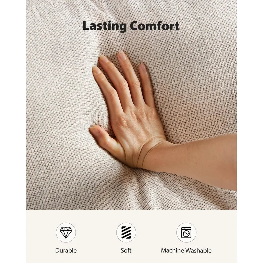 89" 3-Seater Sofa – Deep Seat & Wide Armrest Couch