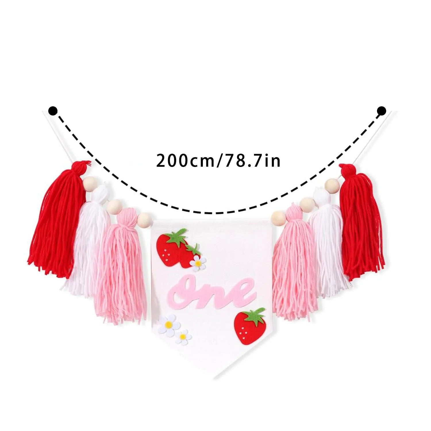 Boho 1st Birthday High Chair Banner Party Decoration