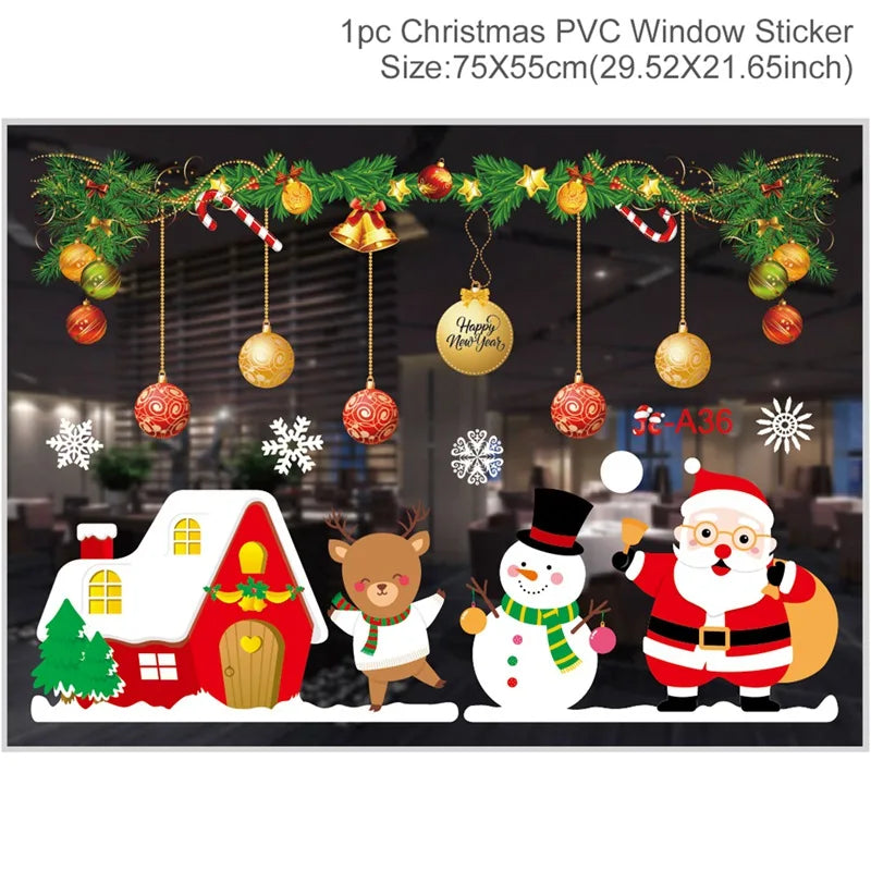 Christmas Window Stickers – Merry Christmas Wall & Home Décor