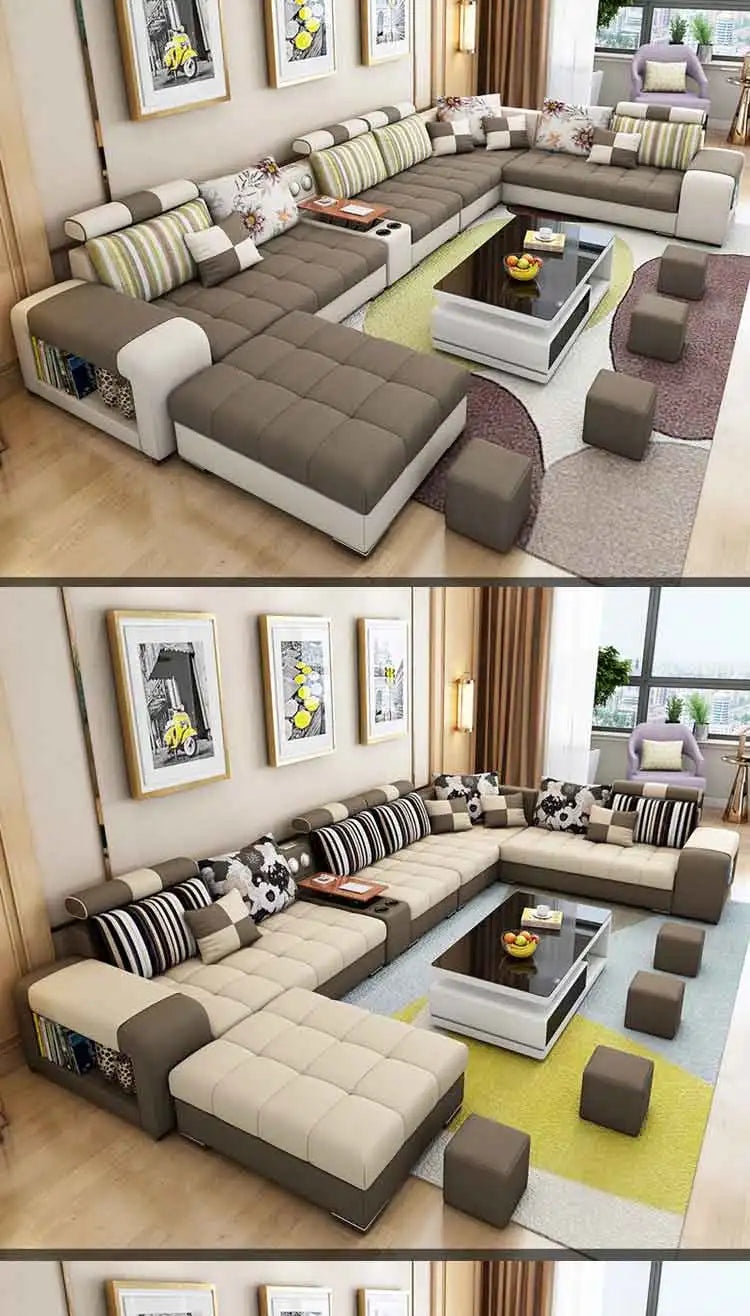 Top Picks for Modern U-Shape Sectional Sofas With USB & Storage