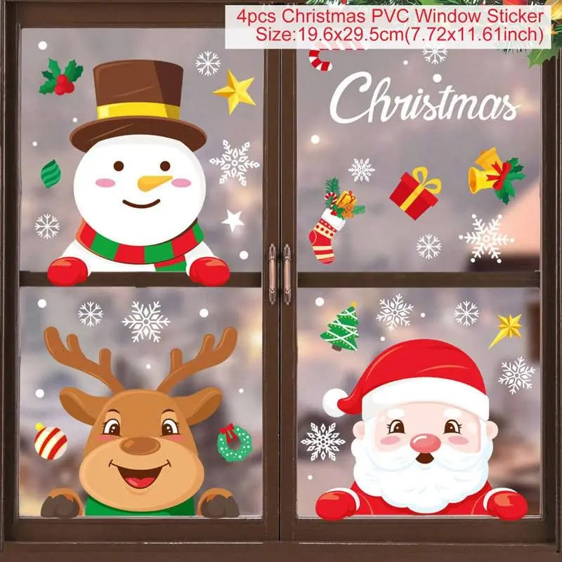 Christmas Window Stickers – Merry Christmas Wall & Home Décor