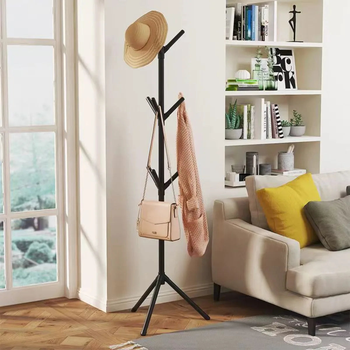 Tree Branch Floor Standing Coat and Hat Rack