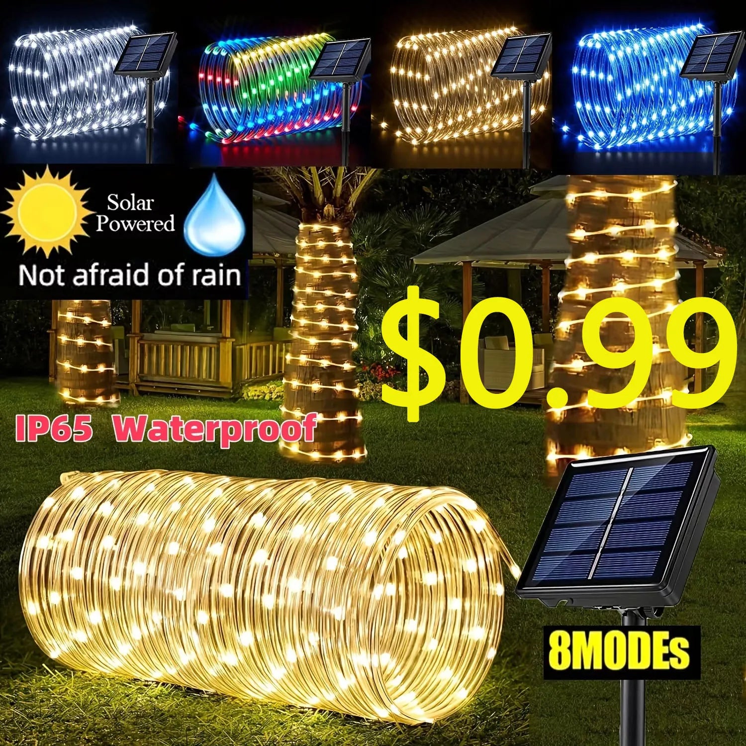 IP67 Waterproof LED Solar Step Light for Outdoor Use