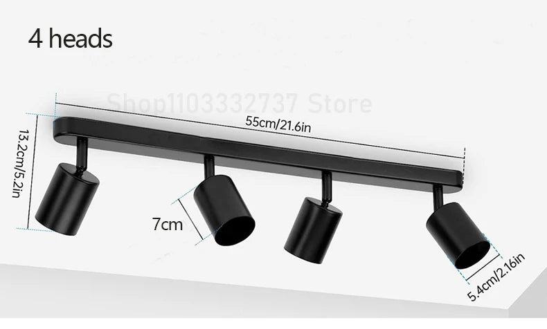 Modern Adjustable GU10 LED Ceiling Light Fixture