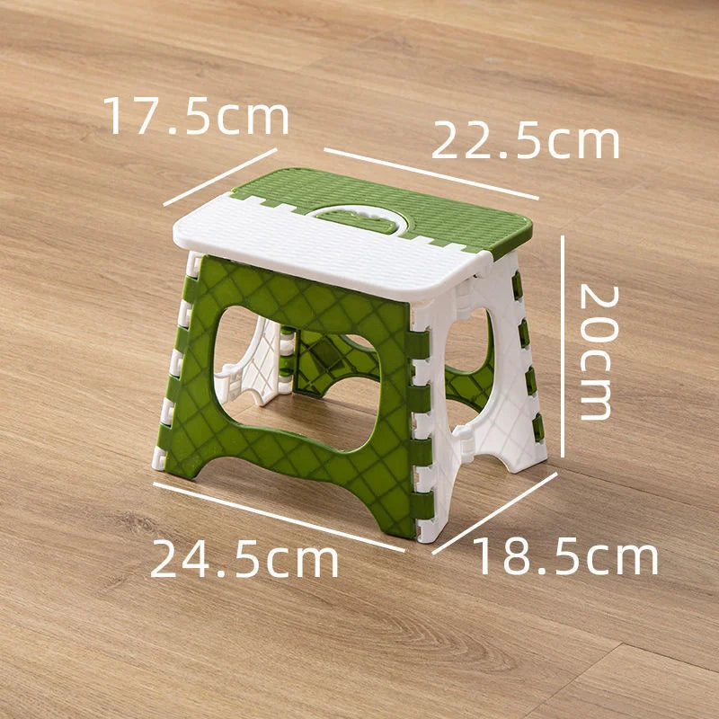 Thickened Plastic Folding Stool for Indoor and Outdoor Use