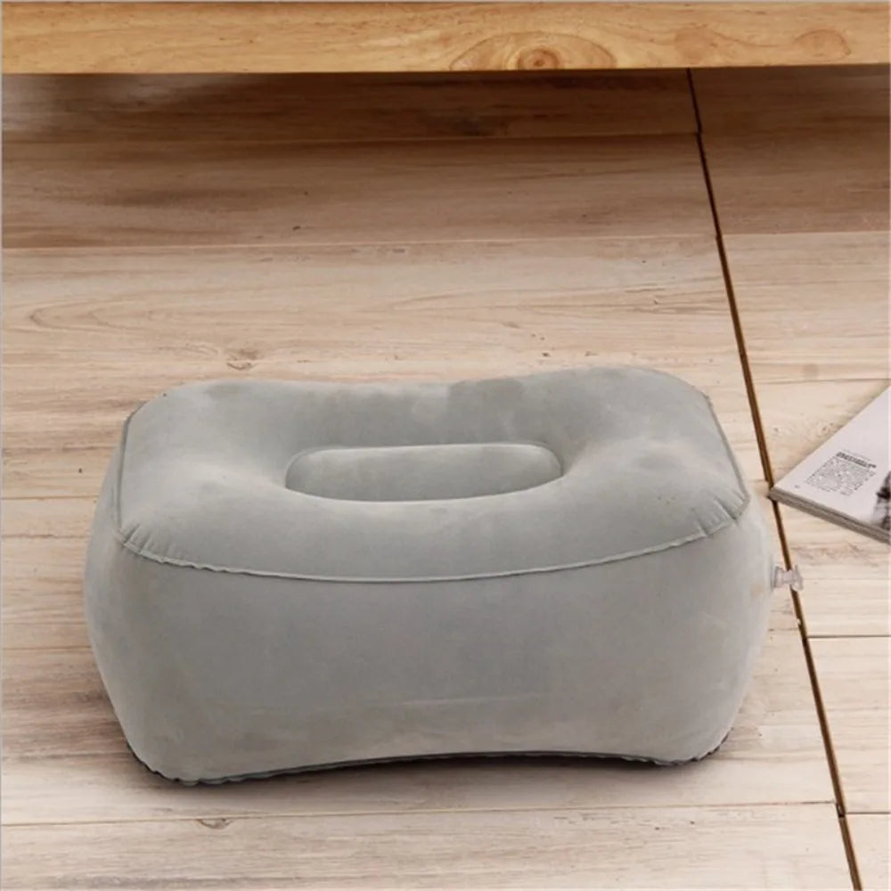Inflatable Soft Footrest Pillow for Travel and Home